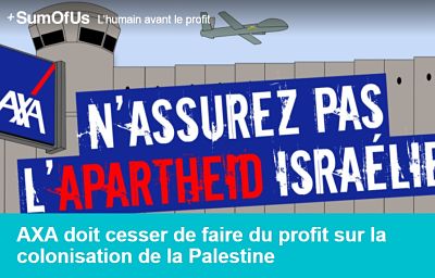 Une nouvelle pétition exige que l'assureur AXA (Euronext : CS) se retire du capital du fabricant d'armes israélien Elbit Systems 